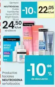 Eroski Neutrogena - fluido hidratante facial spf30 bright boost oferta