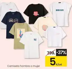 Eroski Camiseta hombre o mujer oferta