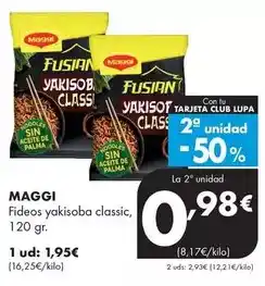 Supermercados Lupa Maggi - fideos yakisoba classic oferta