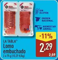 ALDI La tabla - lomo embuchado oferta
