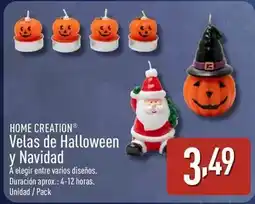 ALDI Home creation - velas de halloween y navidad oferta