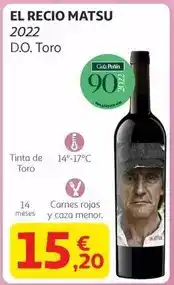 Alcampo Matsu - el recio 2022 d.o. toro oferta