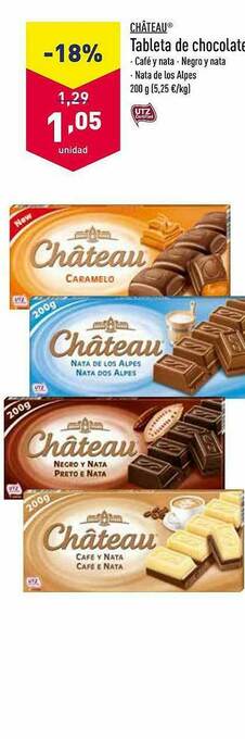 ALDI Château Tableta De Chocolate oferta