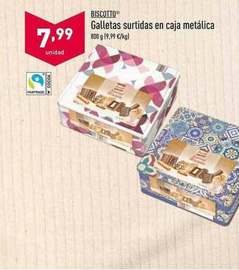ALDI Biscotto Galletas Surtidas En Caja Metálica oferta