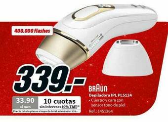 MediaMarkt Braun Depiladora Ipl Pl5124 oferta