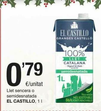 SPAR Fragadis Llet Sencera O Semidesnatada El Castillo oferta
