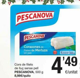 SPAR Fragadis Cors De Filets De Lluç Sense Pell Pescanova oferta