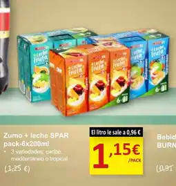 SPAR SPAR Zumo + leche oferta