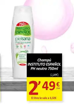 SPAR INSTITUTO ESPAÑOL PH Champú PH neutro oferta