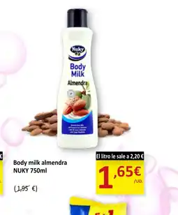 SPAR NUKY Body milk almendra oferta