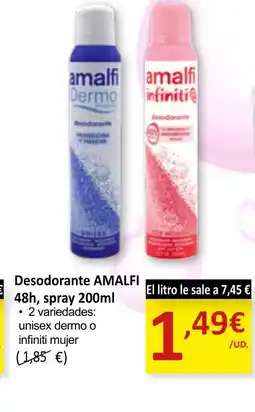 SPAR AMALFI Desodorante 48h spray oferta