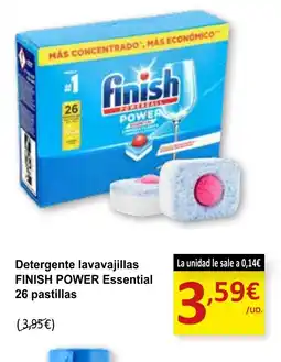 SPAR FINISH POWER Detergente lavavajillas Essential 26 pastillas oferta