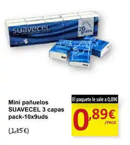 SPAR SUAVECEL Mini pañuelos 3 capas oferta