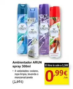 SPAR ARUN Ambientador spray oferta