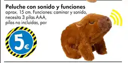 TEDi Peluche con sonido y funciones oferta