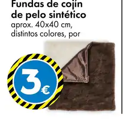 TEDi Fundas de cojín de pelo sintético oferta
