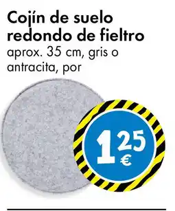 TEDi Cojín de suelo redondo de fieltro oferta