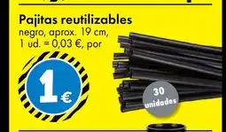 TEDi Pajitas reutilizables oferta