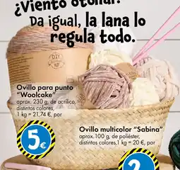 TEDi Ovillo para punto Woolcake oferta