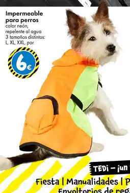 TEDi Impermeable para perros oferta