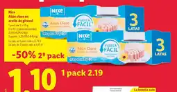 Lidl NIXE Atún claro en aceite de girasol oferta