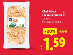 Lidl CHEF SELECT Focaccia romero oferta