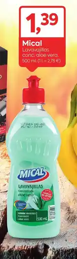 Suma Supermercados MICAL Lavavajillas conc. aloe vera oferta