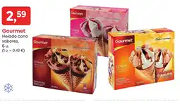 Suma Supermercados GOURMET Helado cono sabores oferta