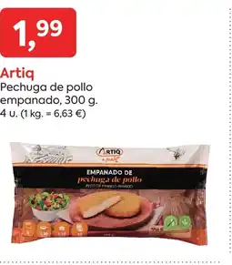 Suma Supermercados ARTIQ Pechuga de pollo empanado oferta
