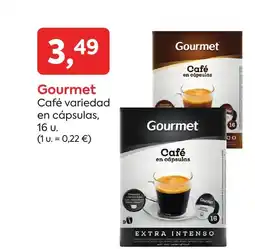 Suma Supermercados GOURMET Café variedad en cápsulas oferta