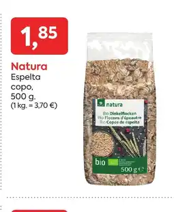 Suma Supermercados NATURA Espelta copo oferta