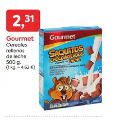 Suma Supermercados GOURMET Cereales rellenos de leche oferta