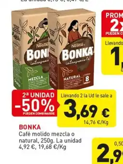 Hiperber BONKA Café molido mezcla o natural oferta