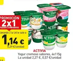 Hiperber ACTIVA Yogur cremoso sabores oferta