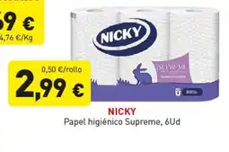 Hiperber NICKY Papel higiénico Supreme oferta