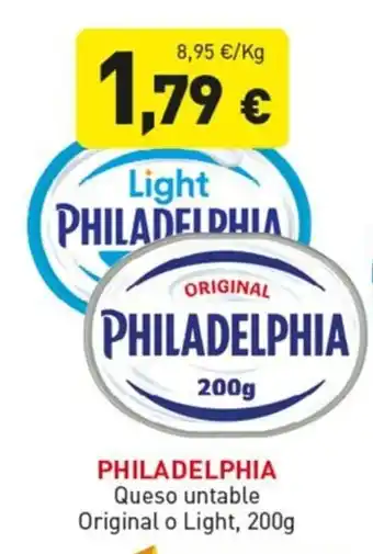 Hiperber PHILADELPHIA Queso untable Original o Light oferta