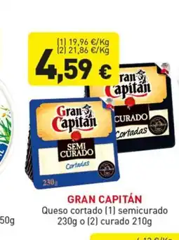 Hiperber GRAN CAPITÁN Queso cortado semicurado oferta