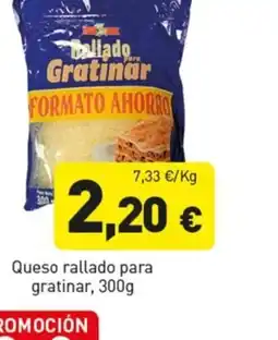 Hiperber Queso rallado para gratinar oferta