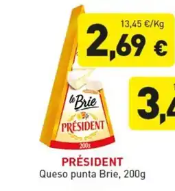 Hiperber PRÉSIDENT Queso punta Brie oferta