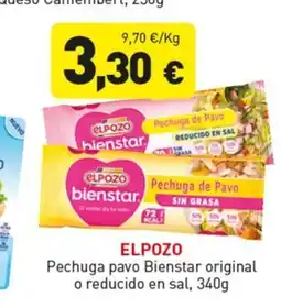Hiperber ELPOZO Pechuga pavo Bienstar original o reducido en sal oferta