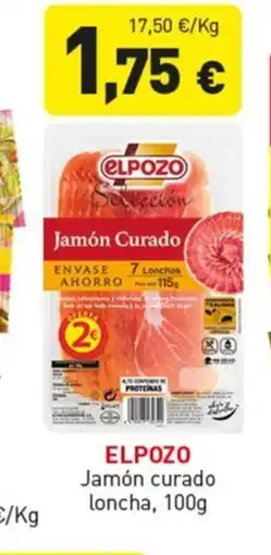 Hiperber ELPOZO Jamón curado loncha oferta