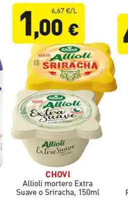 Hiperber CHOVI Allioli mortero Extra Suave o Sriracha oferta