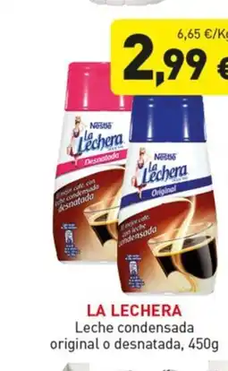 Hiperber LA LECHERA Leche condensada original o desnatada oferta