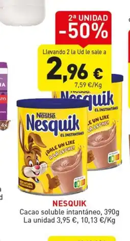 Hiperber NESQUIK Cacao soluble intantáneo oferta