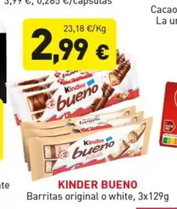Hiperber KINDER BUENO Barritas original o white oferta