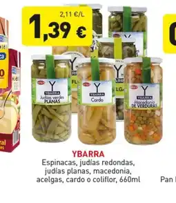 Hiperber YBARRA Espinacas, judías redondas, judías planas, macedonia, acelgas, cardo o coliflor oferta