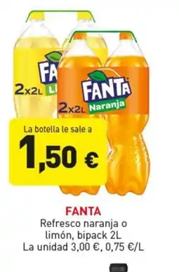 Hiperber FANTA Refresco naranja o limón oferta