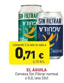 Hiperber EL ÁGUILA Cerveza Sin Filtrar normal o 0,0 oferta