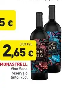 Hiperber MONASTRELL Vino Seda reserva o tinto oferta