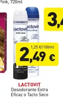 Hiperber LACTOVIT Desodorante Extra Eficaz o Tacto Seco oferta